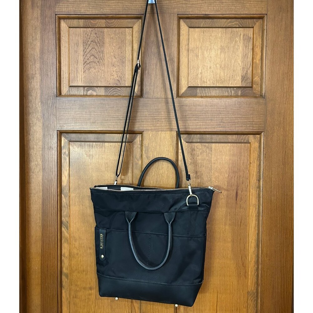 R. Riveter bag, Otto, Black Nylon + Black Leather, never used, but no tags.